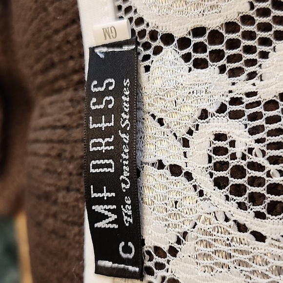 NEW White Windsor Lace Dress Bridal Evening Elegant Classic Demure Vintage Vibe - Picture 12 of 15